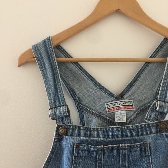 Stone Canyon Denim Short Overalls - Picture 7 of 7